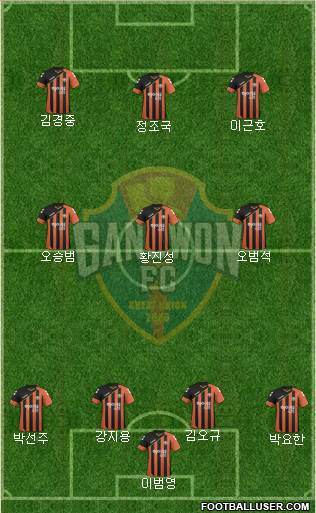 Gangwon FC Formation 2017