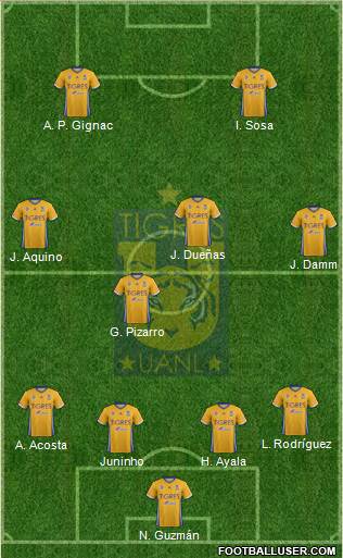 Club Universitario de Nuevo León Formation 2017