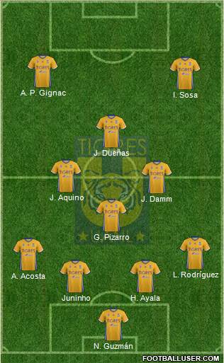 Club Universitario de Nuevo León Formation 2017