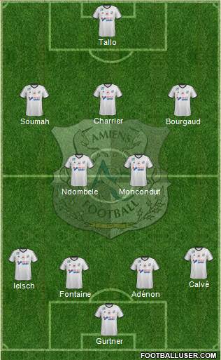 Amiens Sporting Club Football Formation 2017