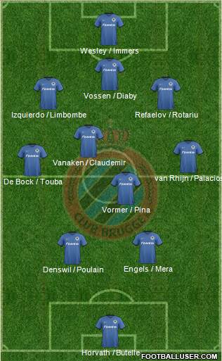 Club Brugge KV Formation 2017