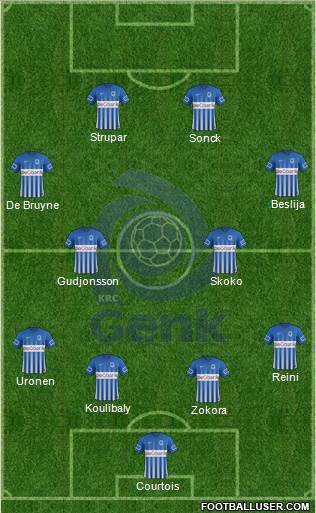 K Racing Club Genk Formation 2017