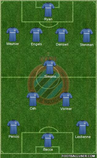 Club Brugge KV Formation 2017