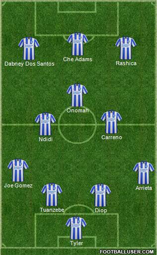 Brighton and Hove Albion Formation 2017