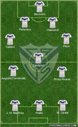 Vélez Sarsfield Formation 2017