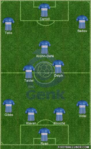 K Racing Club Genk Formation 2017