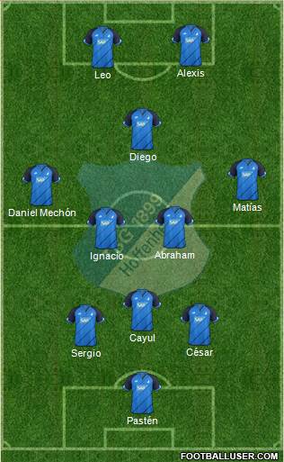 TSG 1899 Hoffenheim Formation 2017