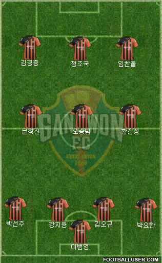 Gangwon FC Formation 2017