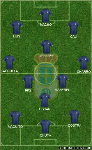 Real Oviedo S.A.D. Formation 2017