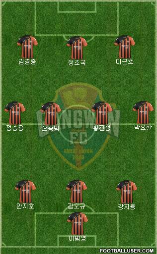 Gangwon FC Formation 2017