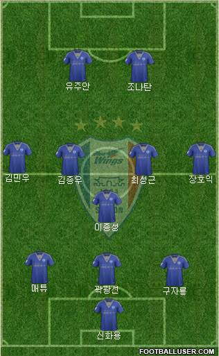 Suwon Samsung Blue Wings Formation 2017