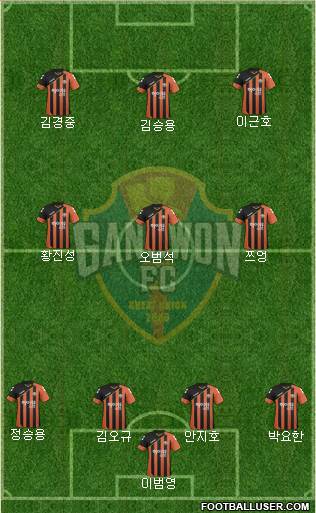 Gangwon FC Formation 2017