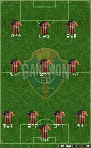 Gangwon FC Formation 2017