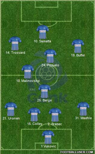 K Racing Club Genk Formation 2017