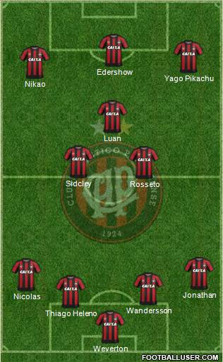 C Atlético Paranaense Formation 2017