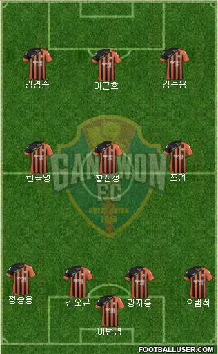 Gangwon FC Formation 2017