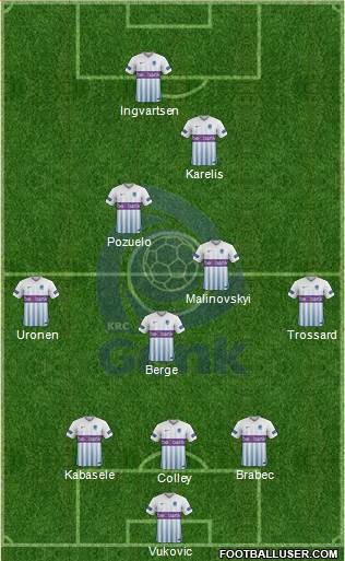 K Racing Club Genk Formation 2017