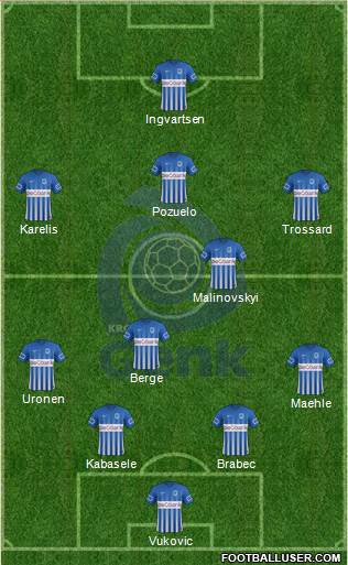 K Racing Club Genk Formation 2017