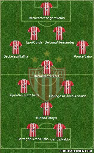 Club Deportivo Necaxa Formation 2017