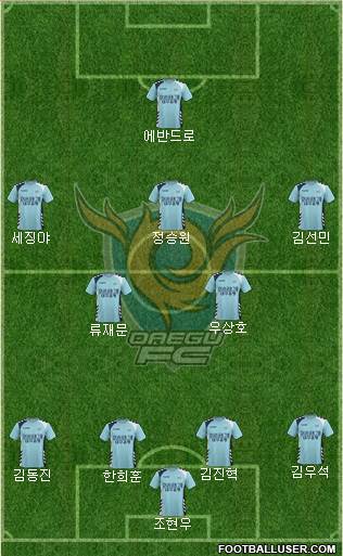 Daegu FC Formation 2017