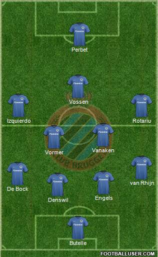 Club Brugge KV Formation 2017