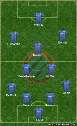 Club Brugge KV Formation 2017