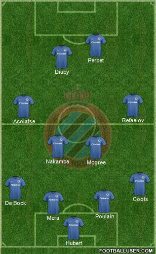 Club Brugge KV Formation 2017