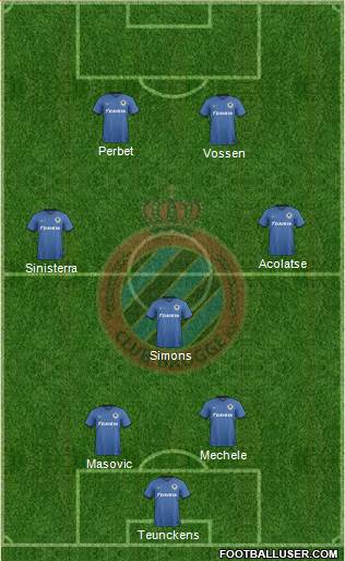 Club Brugge KV Formation 2017