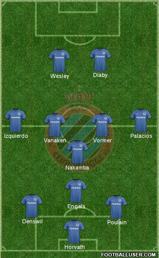 Club Brugge KV Formation 2017