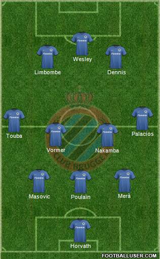 Club Brugge KV Formation 2017