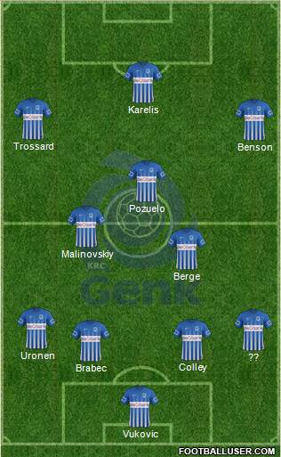 K Racing Club Genk Formation 2017