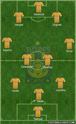 Club Universitario de Nuevo León Formation 2017