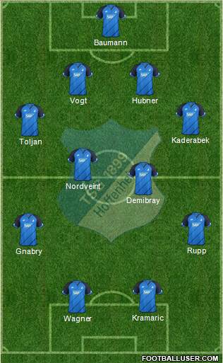 TSG 1899 Hoffenheim Formation 2017