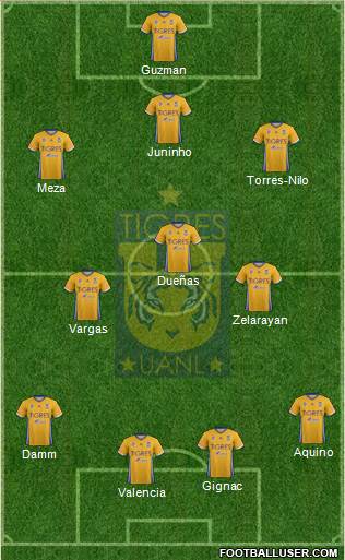 Club Universitario de Nuevo León Formation 2017