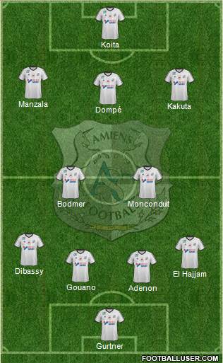 Amiens Sporting Club Football Formation 2017