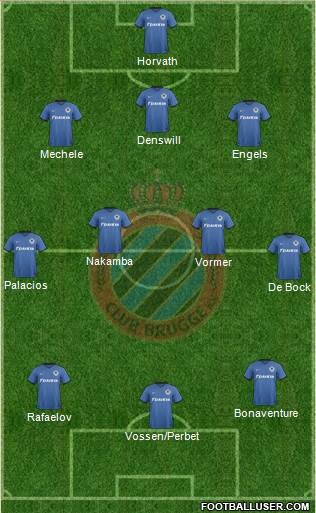 Club Brugge KV Formation 2017