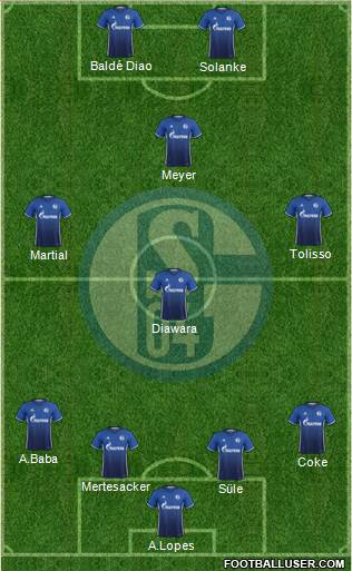 FC Schalke 04 Formation 2017