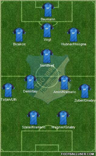 TSG 1899 Hoffenheim Formation 2017