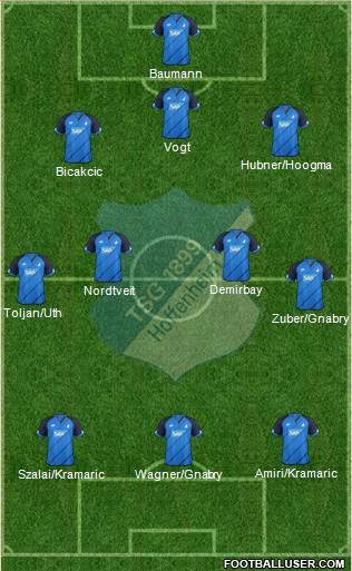 TSG 1899 Hoffenheim Formation 2017