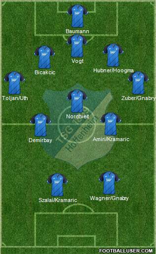 TSG 1899 Hoffenheim Formation 2017