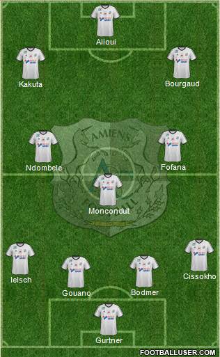 Amiens Sporting Club Football Formation 2017