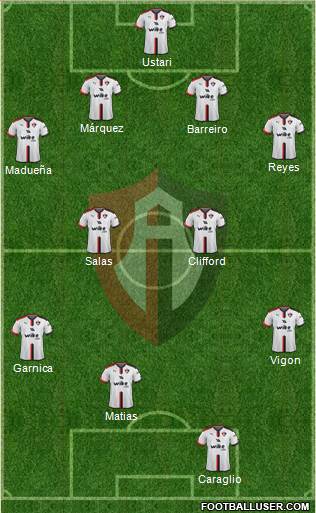 Club Deportivo Atlas Formation 2017