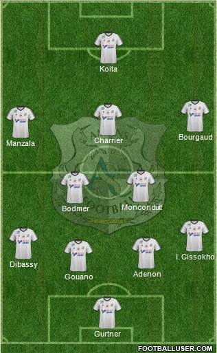 Amiens Sporting Club Football Formation 2017