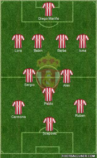 Real Sporting S.A.D. Formation 2017