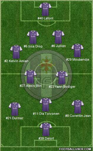 Toulouse Football Club Formation 2017