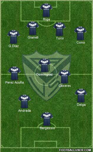 Vélez Sarsfield Formation 2017