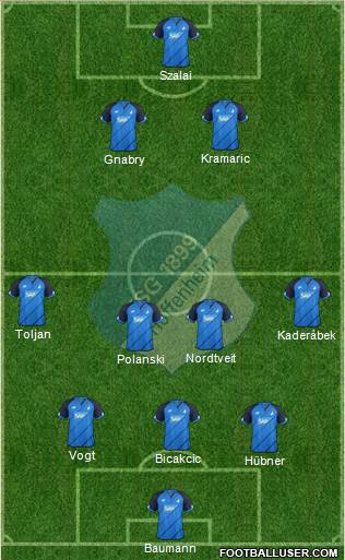 TSG 1899 Hoffenheim Formation 2017