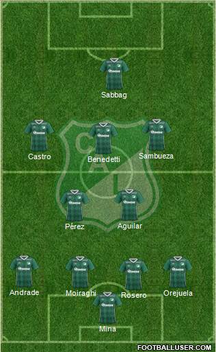 AC Deportivo Cali Formation 2017