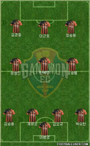 Gangwon FC Formation 2017