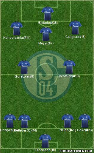 FC Schalke 04 Formation 2017